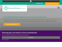 Tablet Screenshot of hearingsolutionsne.com